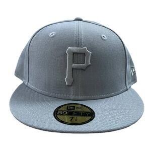 New era Pittsburgh Pirates tonal gray fitted hat 7 1/2